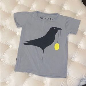 Moi 3-4 t raven organic t shirt made in Portugal